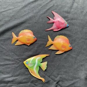 Vintage Colorful Resin Fish wall hanging 4